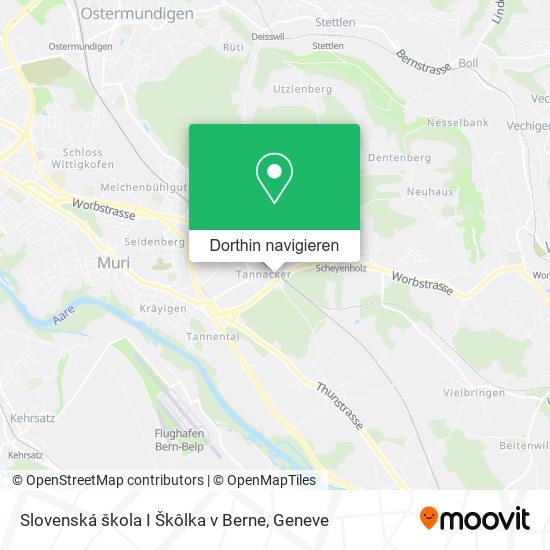 Slovenská škola I Škôlka v Berne Karte