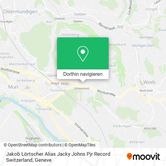 Jakob Lörtscher Alias Jacky Johns Pjr Record Switzerland Karte