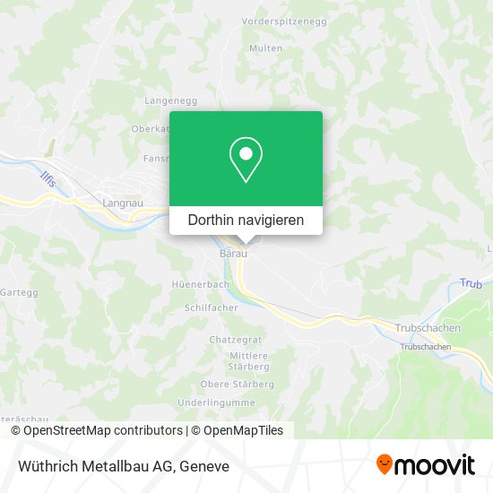 Wüthrich Metallbau AG Karte