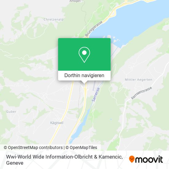 Wwi-World Wide Information-Olbricht & Kamencic Karte