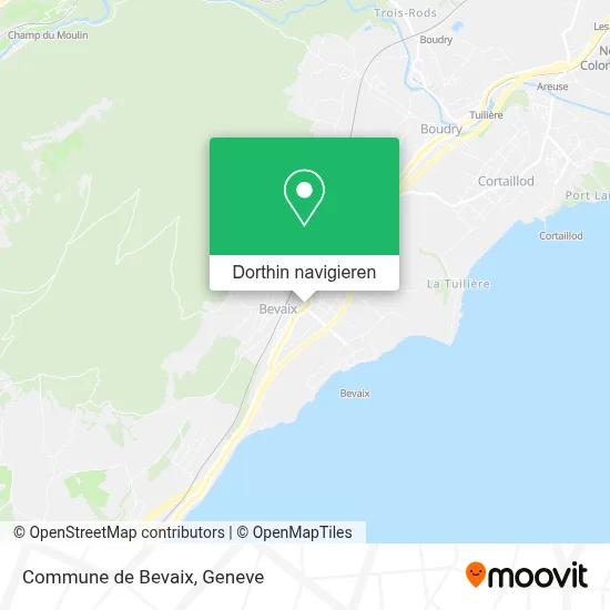 Commune de Bevaix Karte