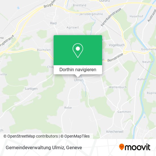 Gemeindeverwaltung Ulmiz Karte