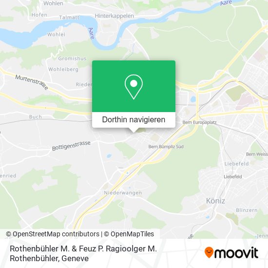 Rothenbühler M. & Feuz P. Ragioolger M. Rothenbühler Karte