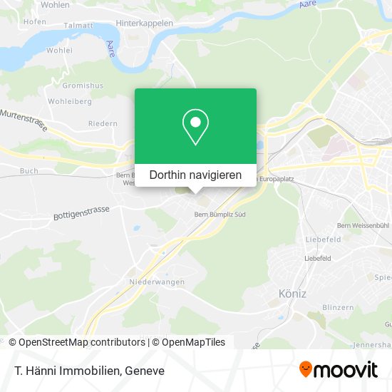 T. Hänni Immobilien Karte