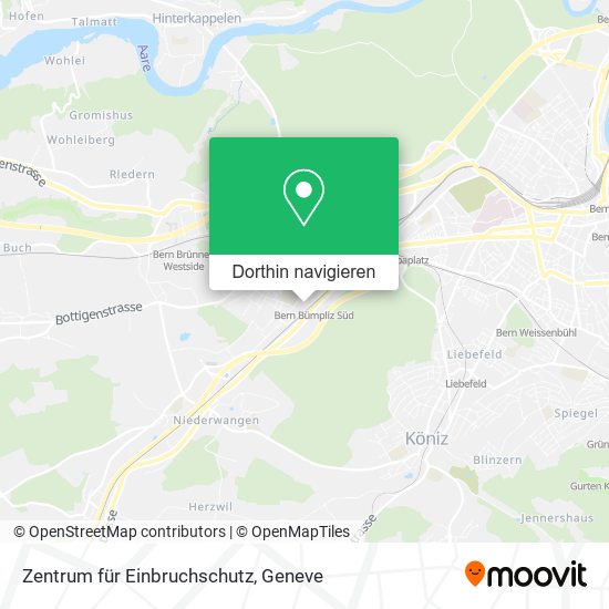 Zentrum für Einbruchschutz Karte