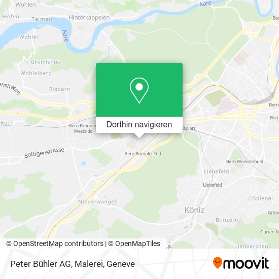 Peter Bühler AG, Malerei Karte