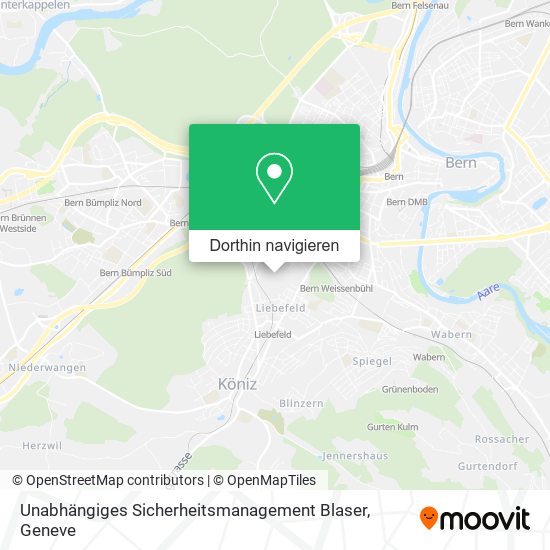 Unabhängiges Sicherheitsmanagement Blaser Karte