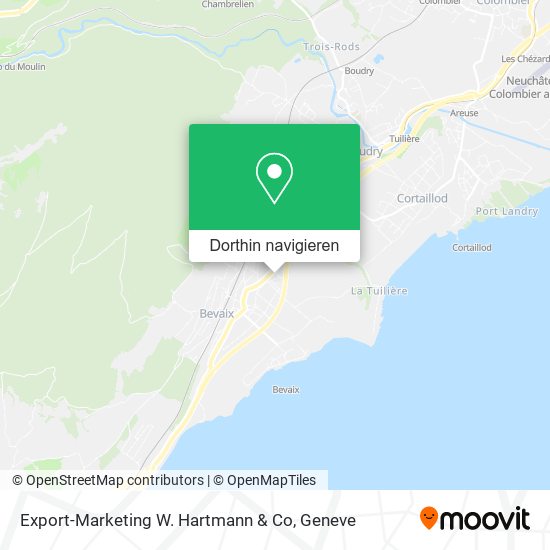 Export-Marketing W. Hartmann & Co Karte