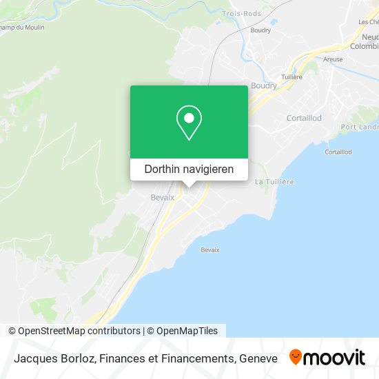 Jacques Borloz, Finances et Financements Karte