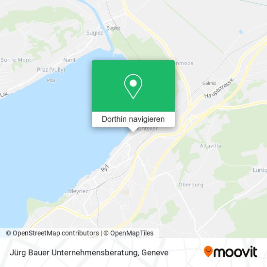 Jürg Bauer Unternehmensberatung Karte