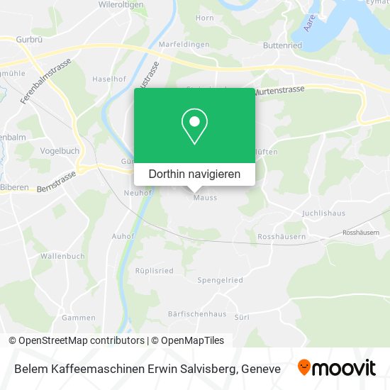 Belem Kaffeemaschinen Erwin Salvisberg Karte