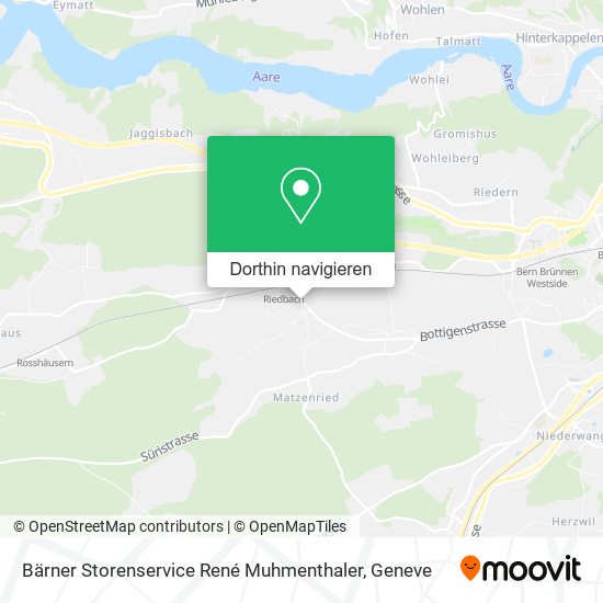 Bärner Storenservice René Muhmenthaler Karte