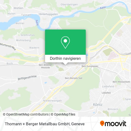 Thomann + Berger Metallbau GmbH Karte