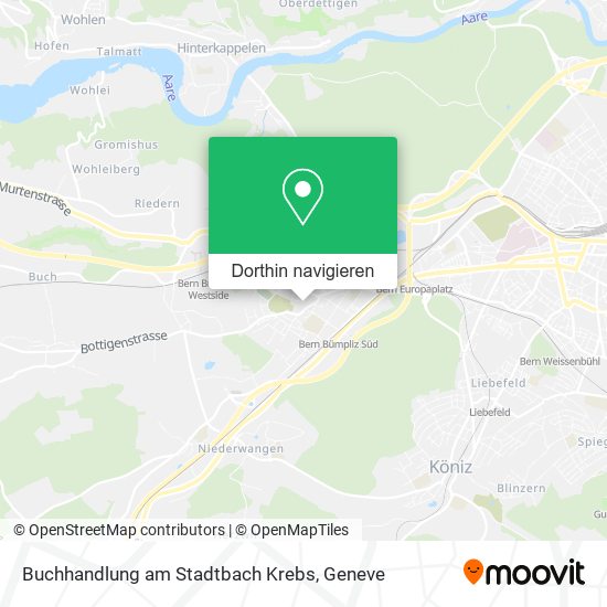 Buchhandlung am Stadtbach Krebs Karte