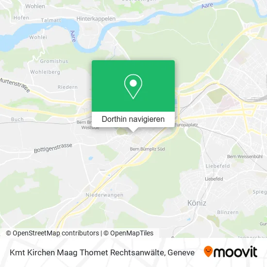 Kmt Kirchen Maag Thomet Rechtsanwälte Karte