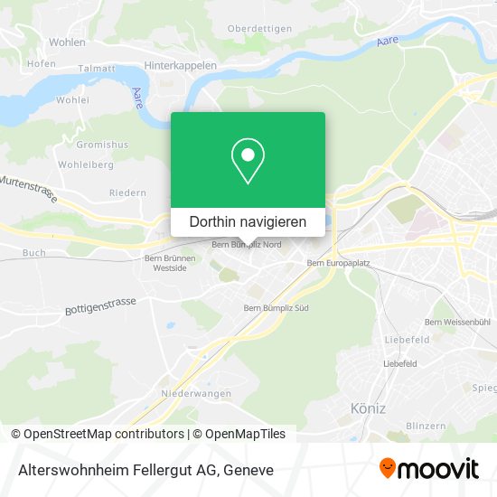 Alterswohnheim Fellergut AG Karte