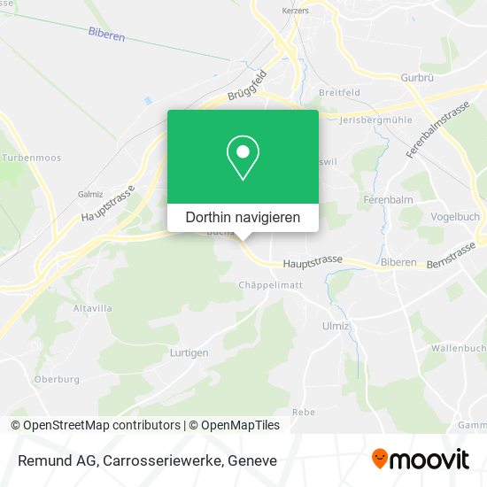 Remund AG, Carrosseriewerke Karte