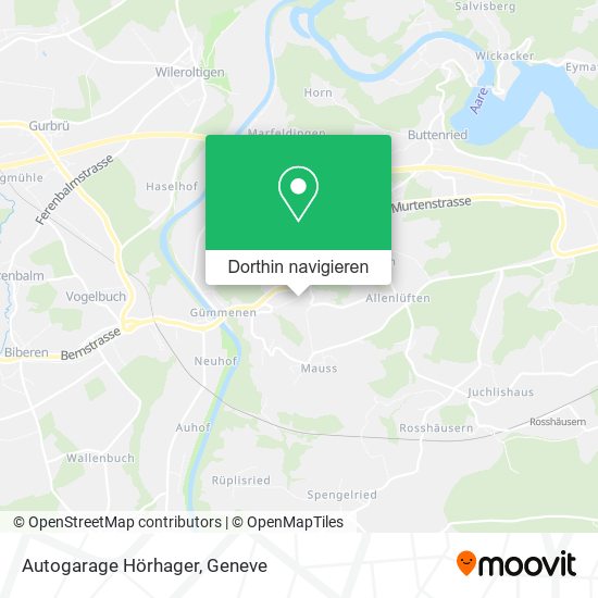 Autogarage Hörhager Karte