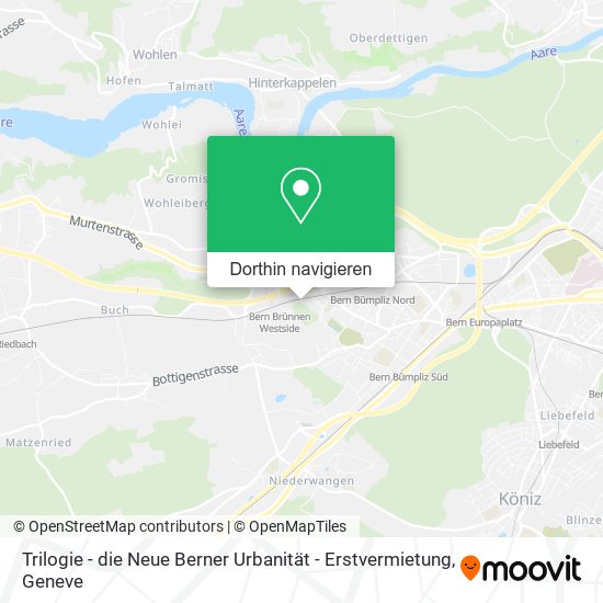 Trilogie - die Neue Berner Urbanität - Erstvermietung Karte