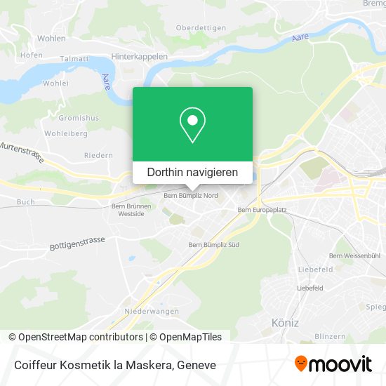 Coiffeur Kosmetik la Maskera Karte