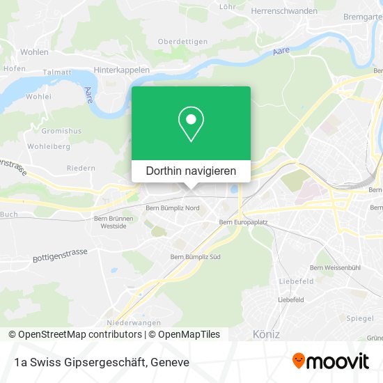 1a Swiss Gipsergeschäft Karte