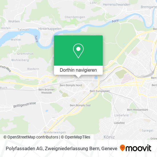 Polyfassaden AG, Zweigniederlassung Bern Karte