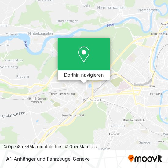 A1 Anhänger und Fahrzeuge Karte