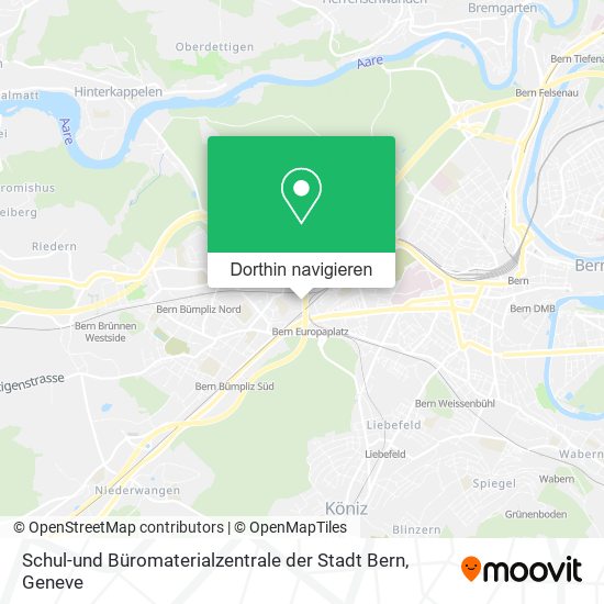 Schul-und Büromaterialzentrale der Stadt Bern Karte