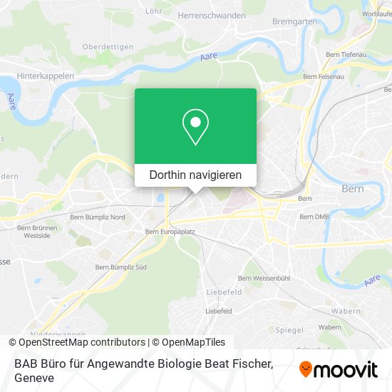 BAB Büro für Angewandte Biologie Beat Fischer Karte