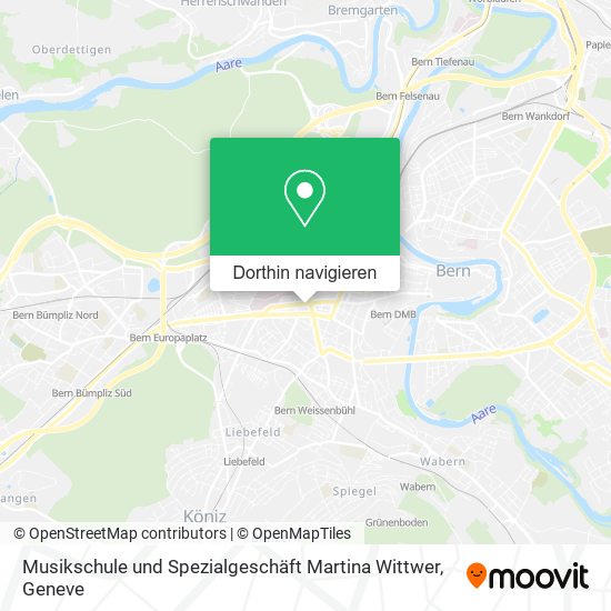 Musikschule und Spezialgeschäft Martina Wittwer Karte