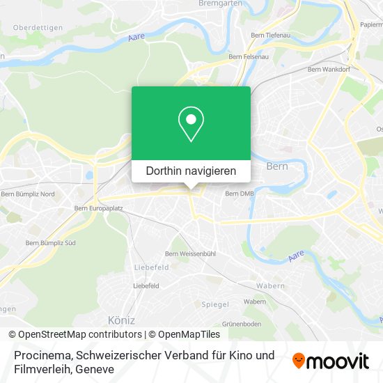 Procinema, Schweizerischer Verband für Kino und Filmverleih Karte