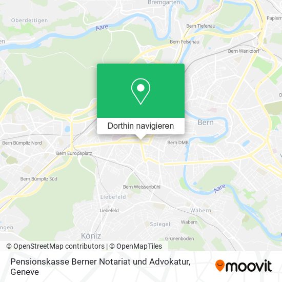 Pensionskasse Berner Notariat und Advokatur Karte