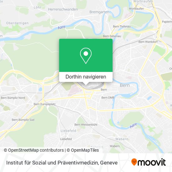 Institut für Sozial und Präventivmedizin Karte