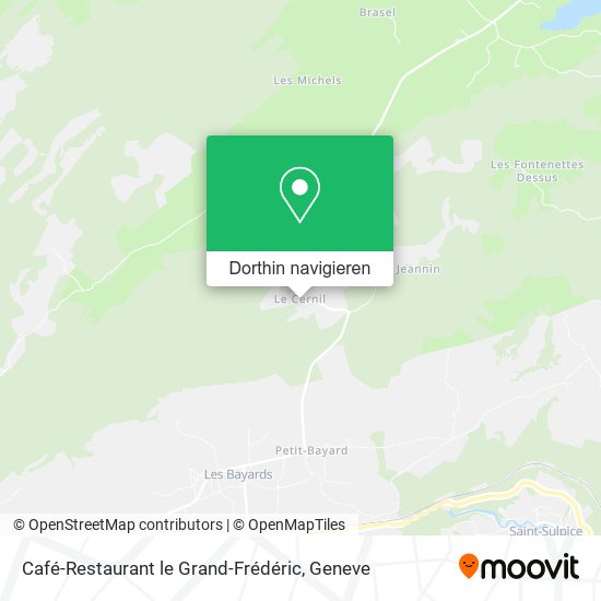 Café-Restaurant le Grand-Frédéric Karte