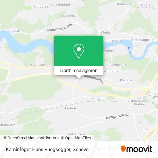 Kaminfeger Hans Rüegsegger Karte
