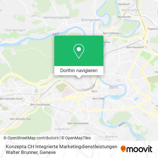 Konzepta CH Integrierte Marketingdienstleistungen Walter Brunner Karte