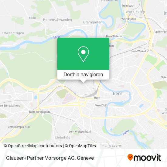 Glauser+Partner Vorsorge AG Karte