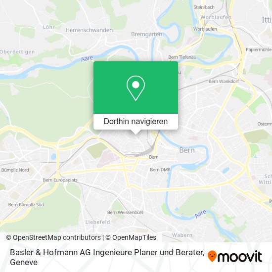 Basler & Hofmann AG Ingenieure Planer und Berater Karte