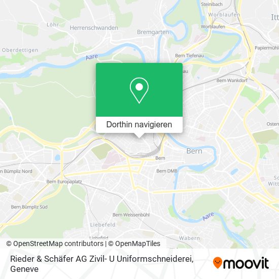 Rieder & Schäfer AG Zivil- U Uniformschneiderei Karte