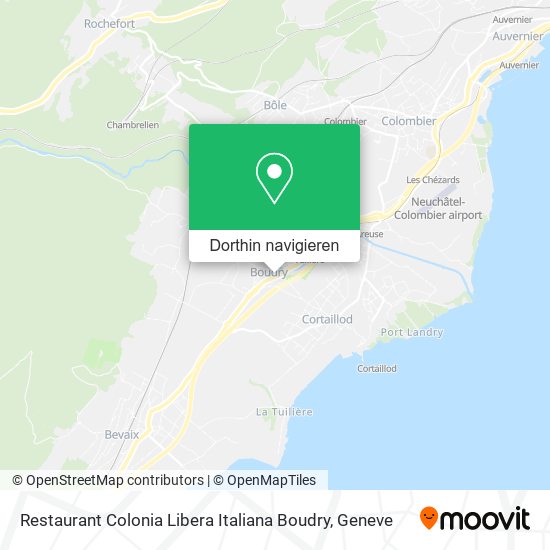 Restaurant Colonia Libera Italiana Boudry Karte