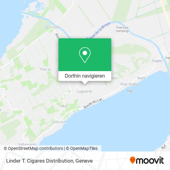 Linder T. Cigares Distribution Karte