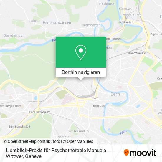 Lichtblick-Praxis für Psychotherapie Manuela Wittwer Karte