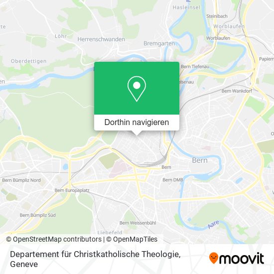 Departement für Christkatholische Theologie Karte