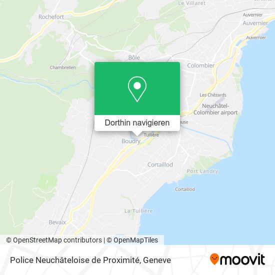 Police Neuchâteloise de Proximité Karte