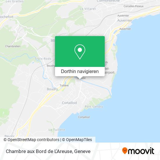 Chambre aux Bord de L'Areuse Karte