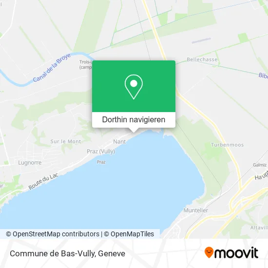 Commune de Bas-Vully Karte