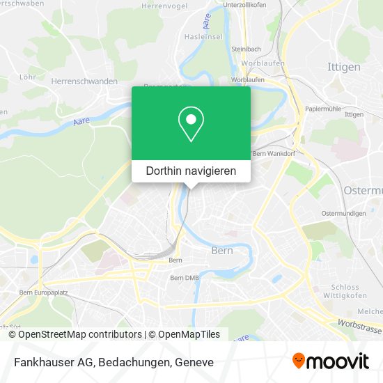 Fankhauser AG, Bedachungen Karte
