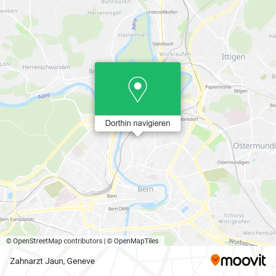 Zahnarzt Jaun Karte