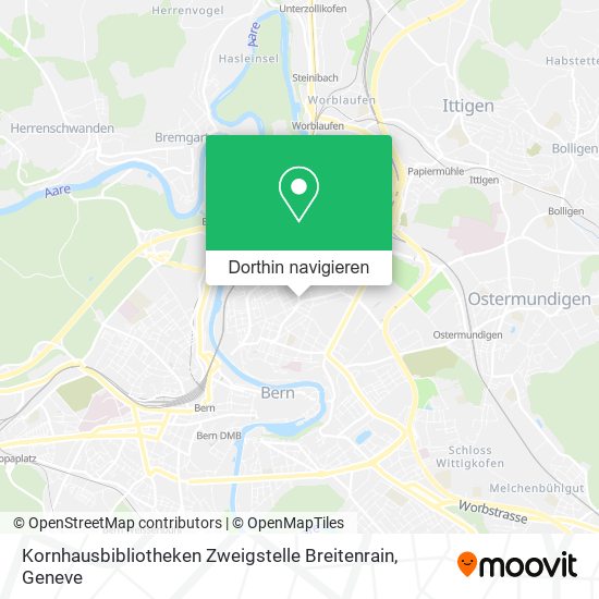 Kornhausbibliotheken Zweigstelle Breitenrain Karte
