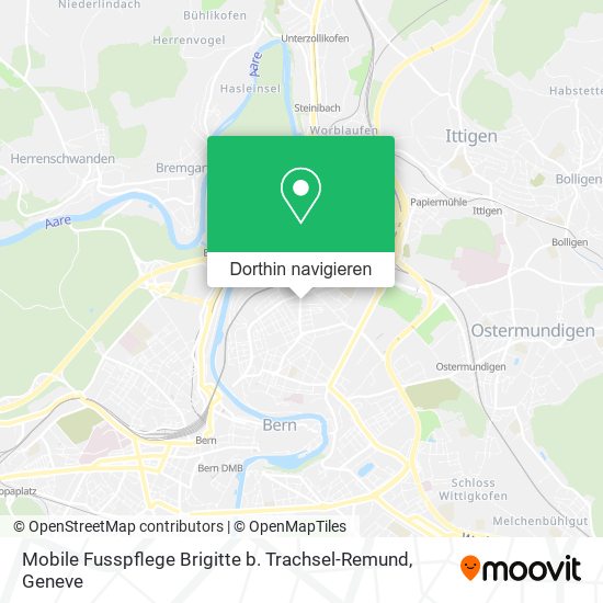 Mobile Fusspflege Brigitte b. Trachsel-Remund Karte